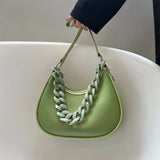 Frosted Transparent Hobos Shoulder Crossbody Bag Women Handbag Purse