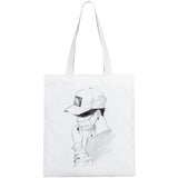 Bangtan Boys Shopping Bag Cotton Jute Saco Reciclaje Cabas