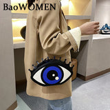 Evil Eye Purse PU Leather Evening Bag & Clutch Chain Shoulder Crossbody