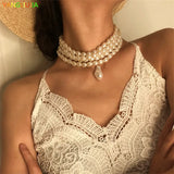 Baroque Abnormity Pearl Necklace European American Style