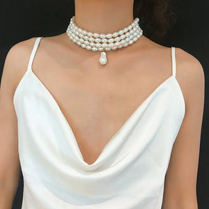 Baroque Abnormity Pearl Necklace European American Style