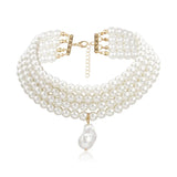 Baroque Abnormity Pearl Necklace European American Style