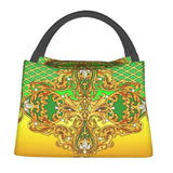 Baroque Yellow Decorative Golden Ornam...