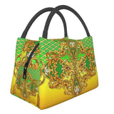 Baroque Yellow Decorative Golden Ornam...