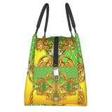 Baroque Yellow Decorative Golden Ornam...