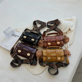 Barrel Shape Handbags Vintage Shoulder Bags Daily Versatile Crossbody Bag