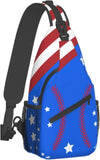 Baseball Sling Bag Crossbody Bag Hiking Travel Daypack