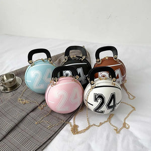 Women's Basketball Number Shoulder Bag Mini Crossbody Handbag