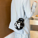 Women's Basketball Number Shoulder Bag Mini Crossbody Handbag