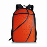 Basketball Pattern Print School Bags Daily Travel Climbing Backpack