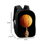 Basketball Print Men Backpack Large Capacity Bag For Travel Casual Sport