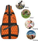 Basketball Sling Bag Sports Chest Bag for Mens Womens