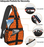 Basketball Sling Bag Sports Chest Bag for Mens Womens