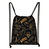 Basketball Print Backpack for Women Men Boys Girls