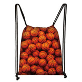 Basketball Print Backpack for Women Men Boys Girls
