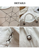 Bat Wing Shoulder Bag for Women Crossbody Top Handle Bag Halloween Purse Totes
