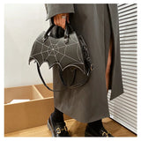 Bat Wing Shoulder Bag for Women Crossbody Top Handle Bag Halloween Purse Totes