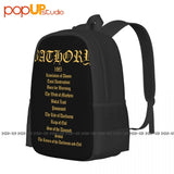 Bathory Rock Band Heavy Metal Backpack Large Capacity Foldable Shopping Bag