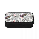 Battle Cats Pen Box Student School Anime Zipper Pen Bag