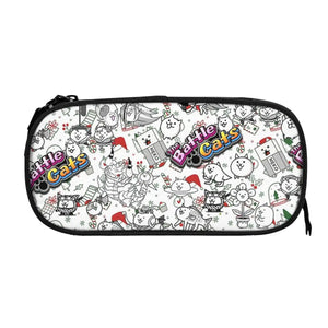 Battle Cats Pen Box Student School Anime Zipper Pen Bag