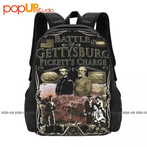 Gettysburg Picketts Backpack Gym Tote Bag for Travel