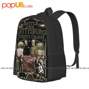 Gettysburg Picketts Backpack Gym Tote Bag for Travel