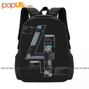 BF4 Map Backpack Large Capacity Foldable Gym Tote Bag