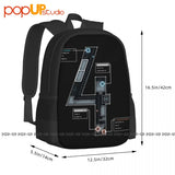 BF4 Map Backpack Large Capacity Foldable Gym Tote Bag