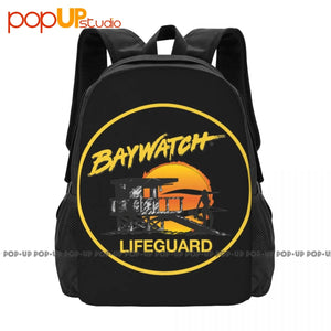 Baywatch Lifeguard Backpack Large Capacity Bookbag Swimming Storage Bag