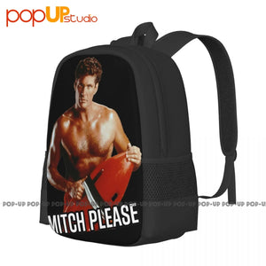 Baywatch Mitch 2 Backpack Large Capacity School Art Print Sports Style
