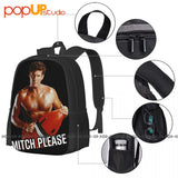 Baywatch Mitch 2 Backpack Large Capacity School Art Print Sports Style
