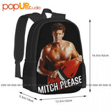 Baywatch Mitch 2 Backpack Large Capacity School Art Print Sports Style