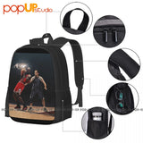 Bball Machine Backpack Large Capacity Bookbag Multi-function