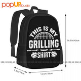 Dad's BBQ Grill Backpack Gym Tote Bag