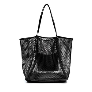Large Beach Bag for Women Shopper Tote Pool Travel Lightweight Net Shoulder Bag