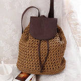 Summer Style Woven Straw Backpack for Women