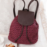 Summer Style Woven Straw Backpack for Women