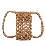 Summer Straw Crossbody Bag Hollow Out Mini Shoulder Bags