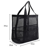 Beach Mesh Bag Waterproof Sandproof Large Capacity Foldable Tote Bag