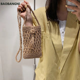 Beach Mobile Phone Bag Summer Mini Crossbody Straw Tassel Bag