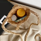 Beach Mobile Phone Bag Summer Mini Crossbody Straw Tassel Bag