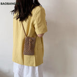 Beach Mobile Phone Bag Summer Mini Crossbody Straw Tassel Bag