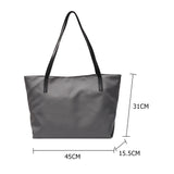 Women's Beach Tote Shopper Bag Nylon Shoulder Top-handle Bag