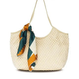 Canvas Shoulder Bag for Women Spring Beach Tote