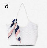 Canvas Shoulder Bag for Women Spring Beach Tote