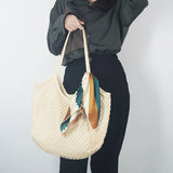 Beach Net Bag Ladies Handbag Shoulder Bag Canvas Bag