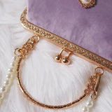 Vintage Women's Handbags Bead Diamond Crossbody Bag
