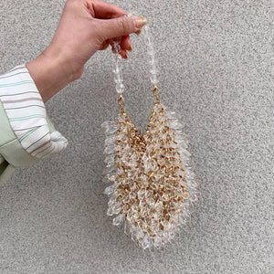 Beaded Handbag Sweet Bride's Handbag Dinner Bag Banquet Bag