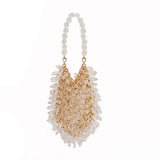 Beaded Handbag Sweet Bride's Handbag Dinner Bag Banquet Bag
