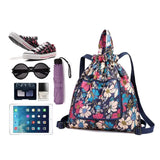 Beam pocket drawstring backpack waterproof lightweight sports bag